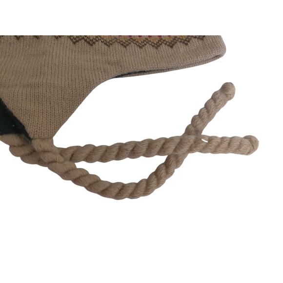 Merkley Headgear Wool Hat Knit Braided Tie Tassels One Size - Picture 3 of 9